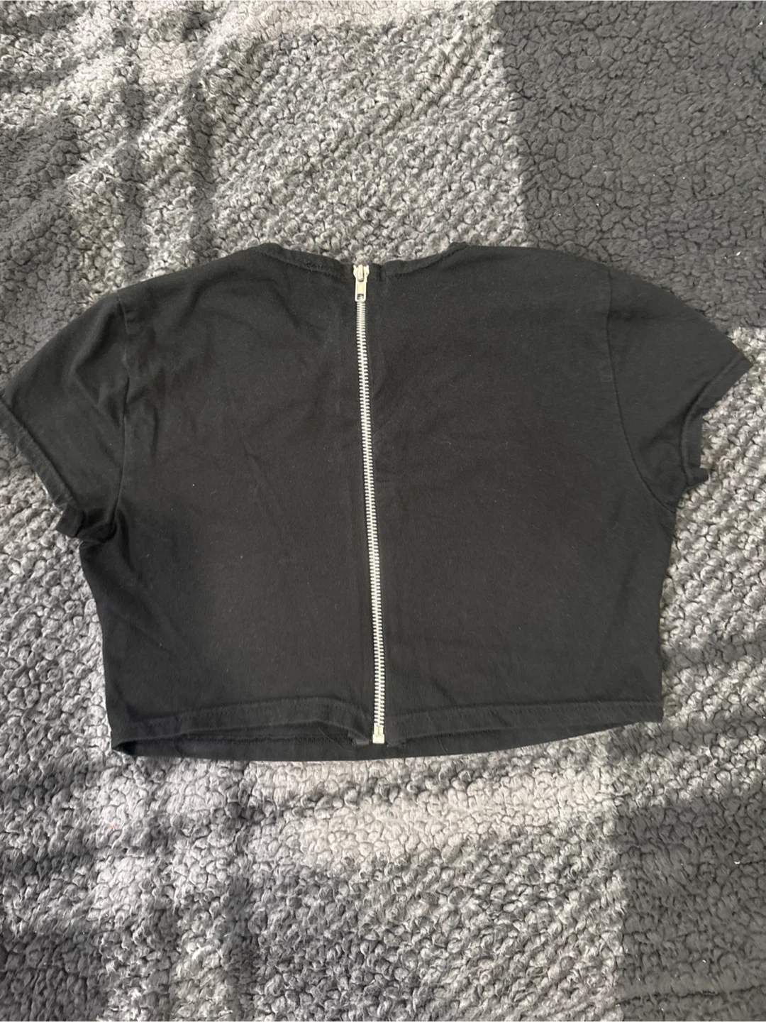 Pentagram Crop Top with Back Zipper - Small - photo 2