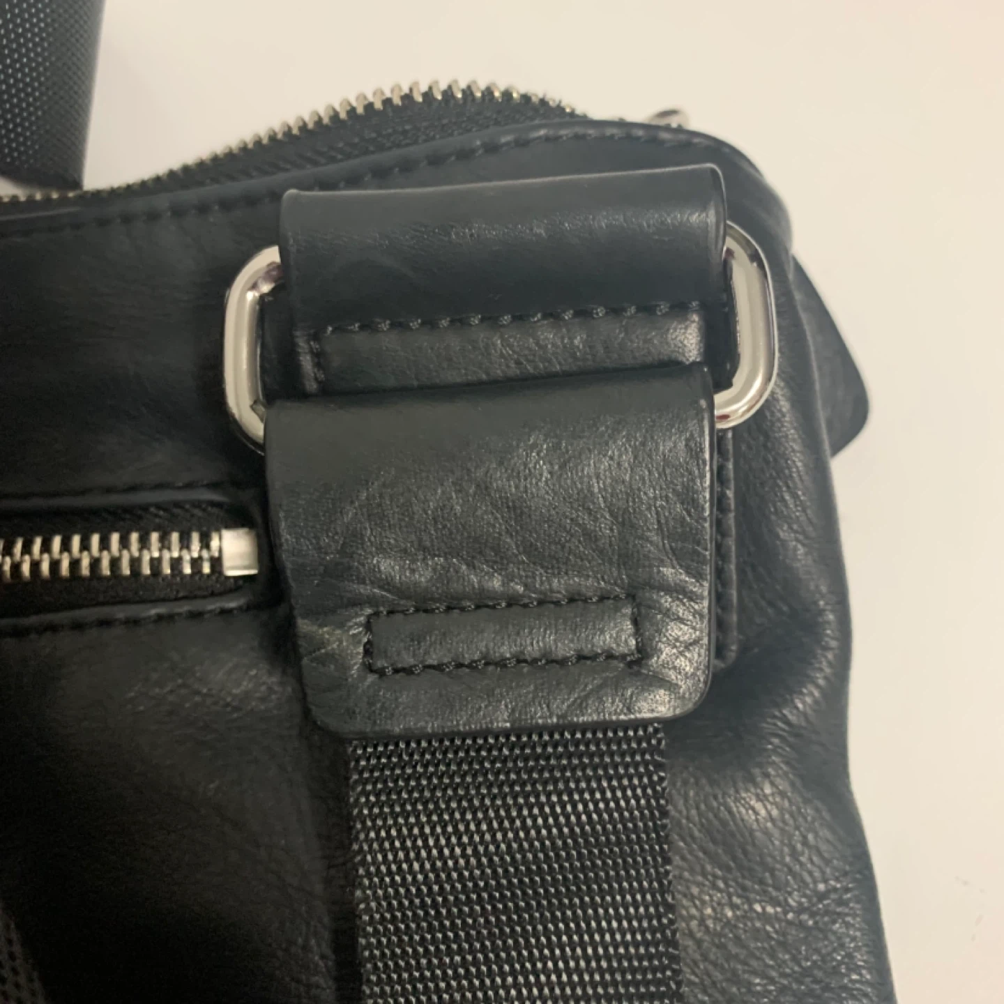 Black Leather Crossbody Bag - photo 5