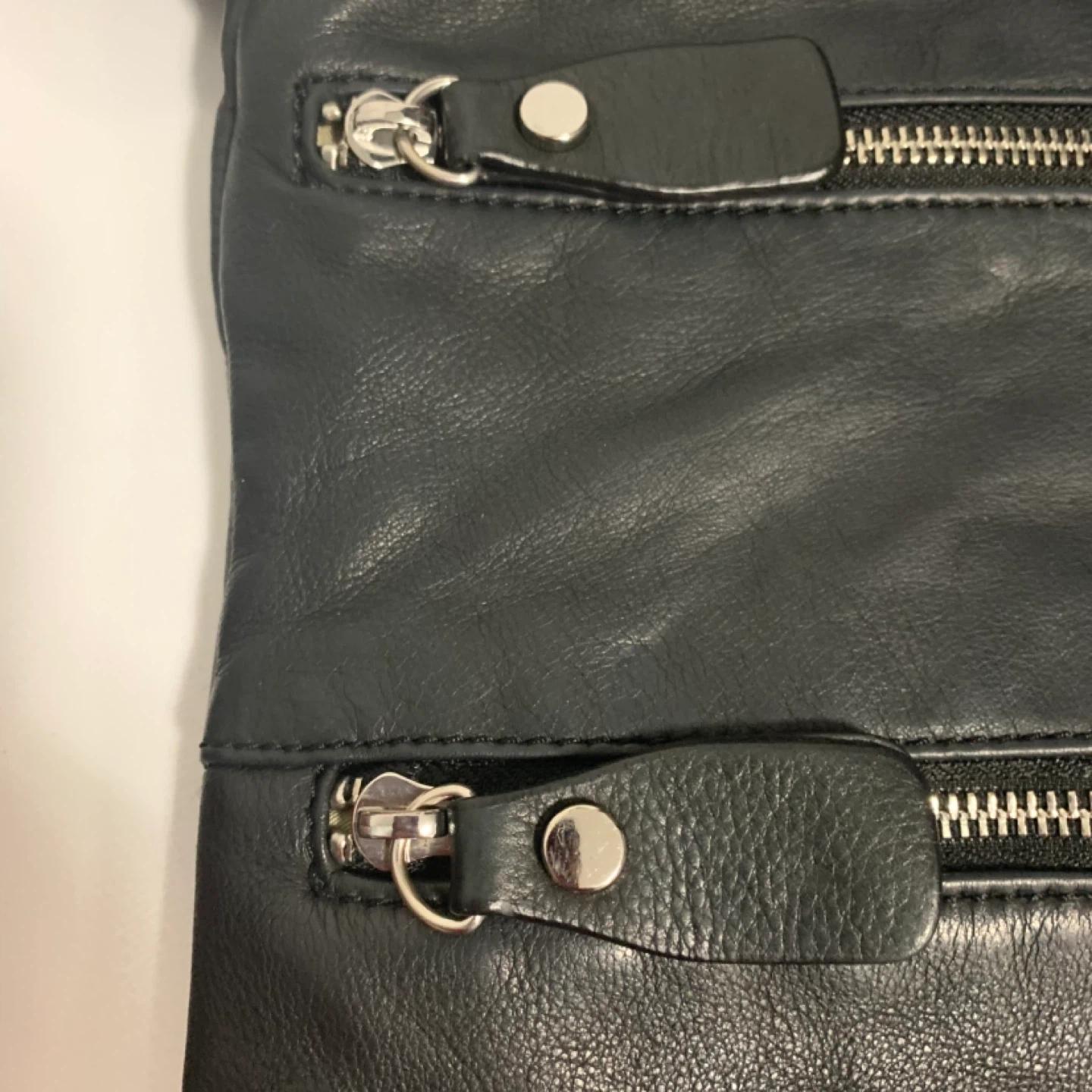 Black Leather Crossbody Bag - photo 2