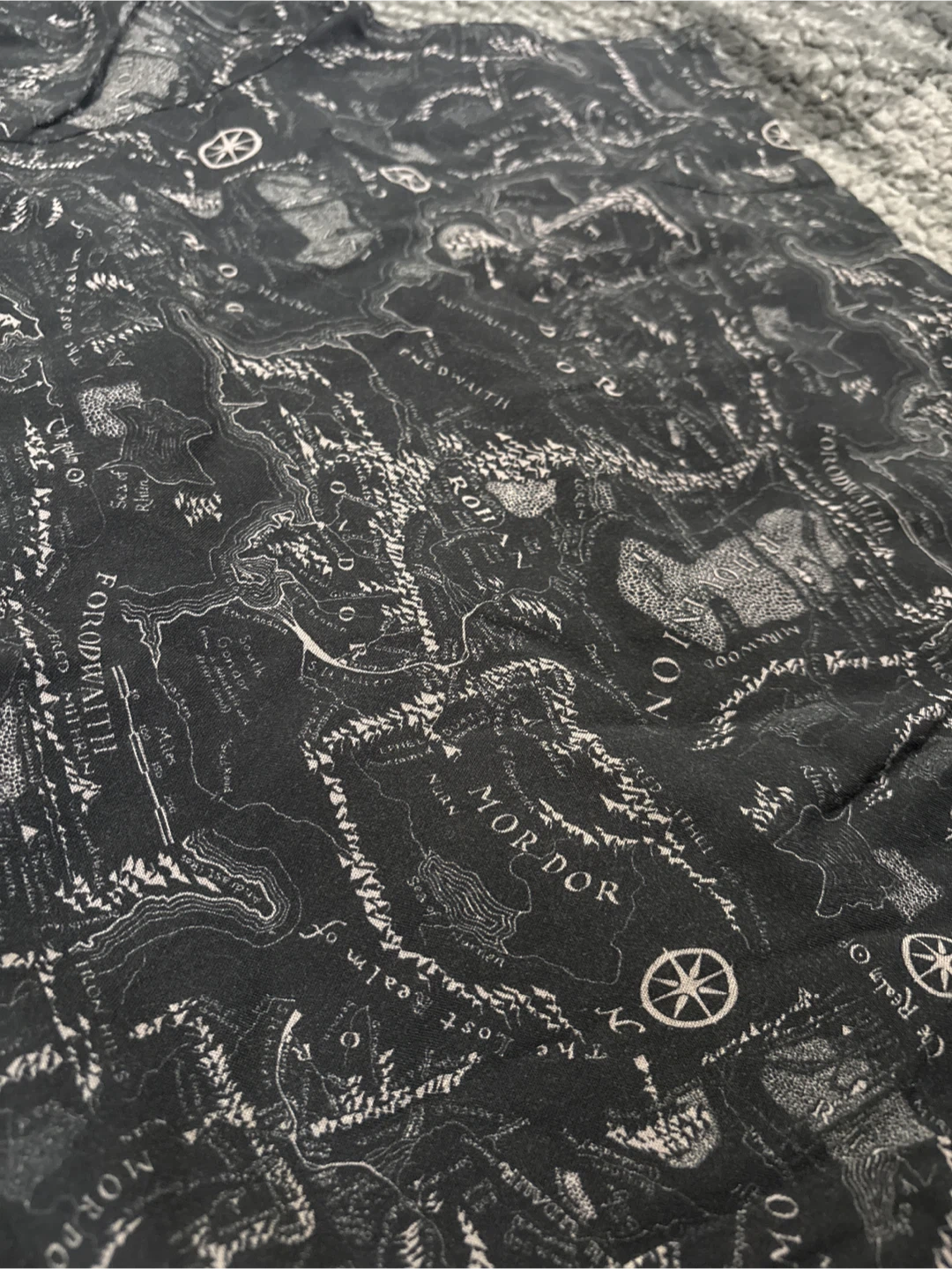 Crop Top w/ Fantasy Map Design - Size 4 - photo 3