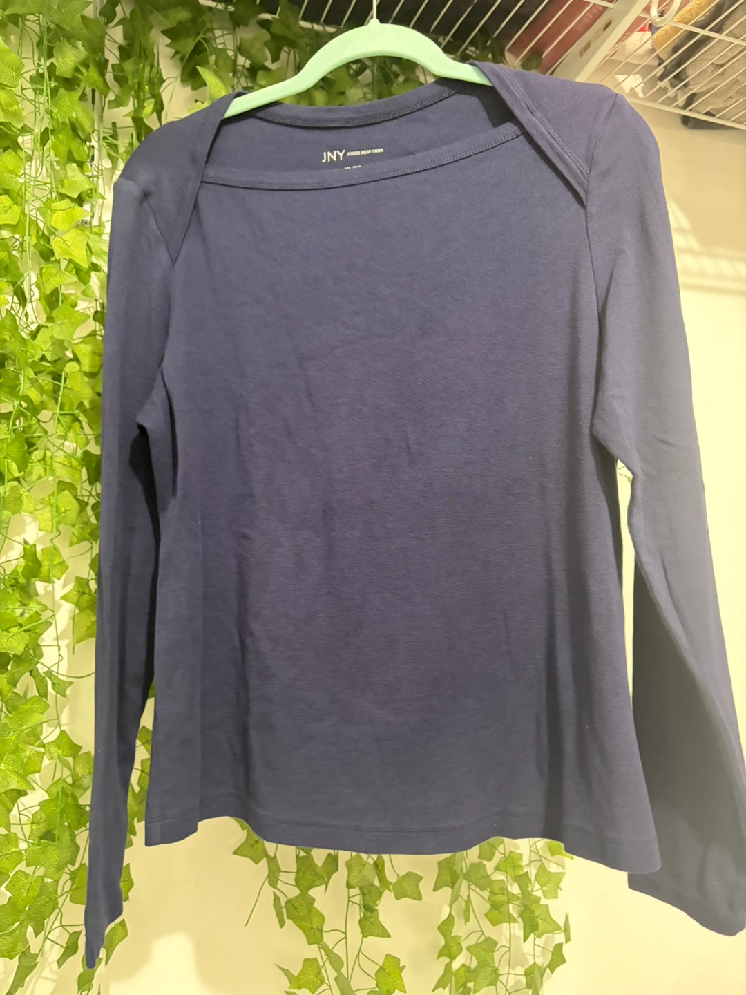 JNY Jones New York Navy Long Sleeve Top XL - photo 3