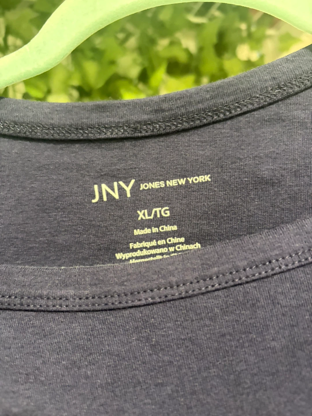 JNY Jones New York Navy Long Sleeve Top XL - photo 2