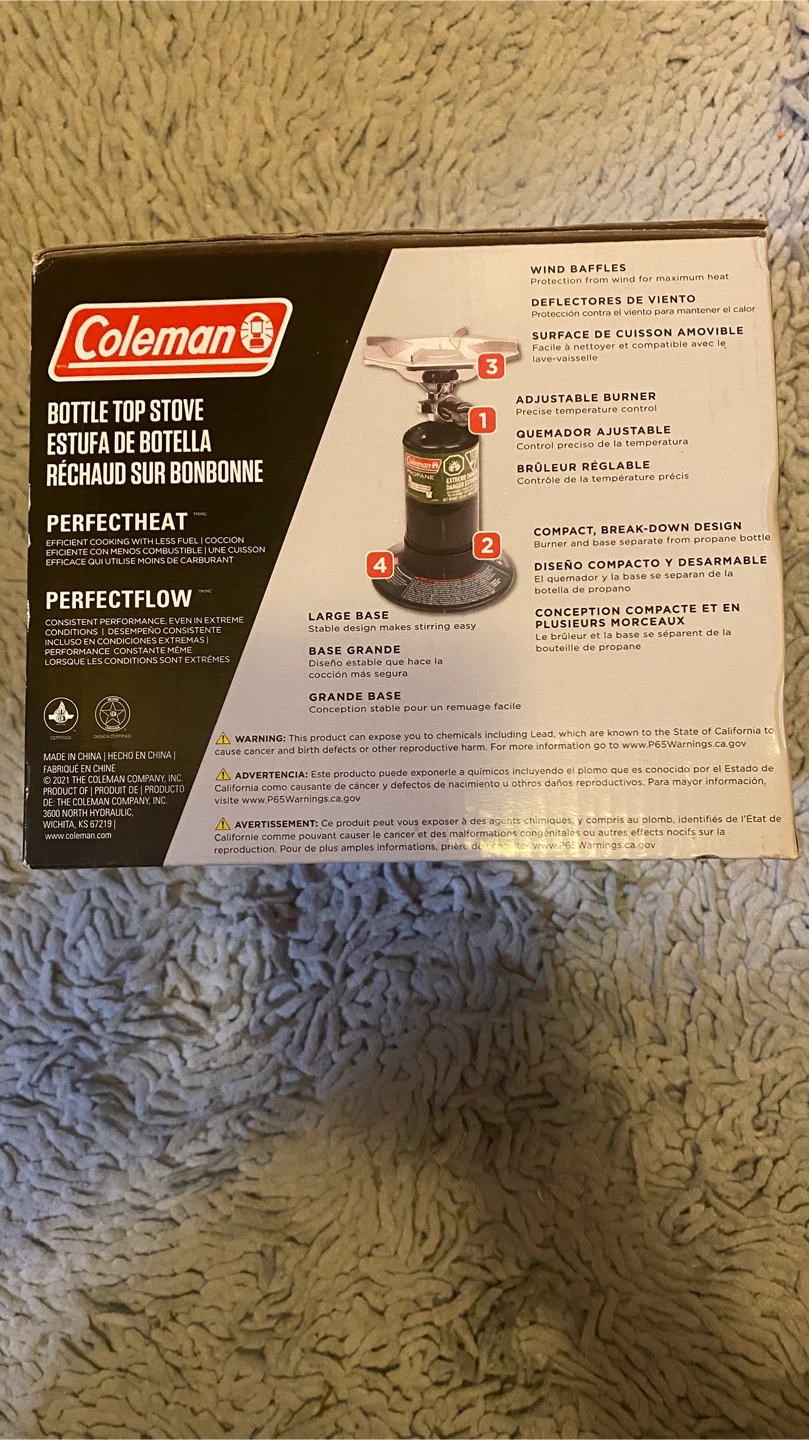 Coleman Bottle Top Propane Stove - photo 2
