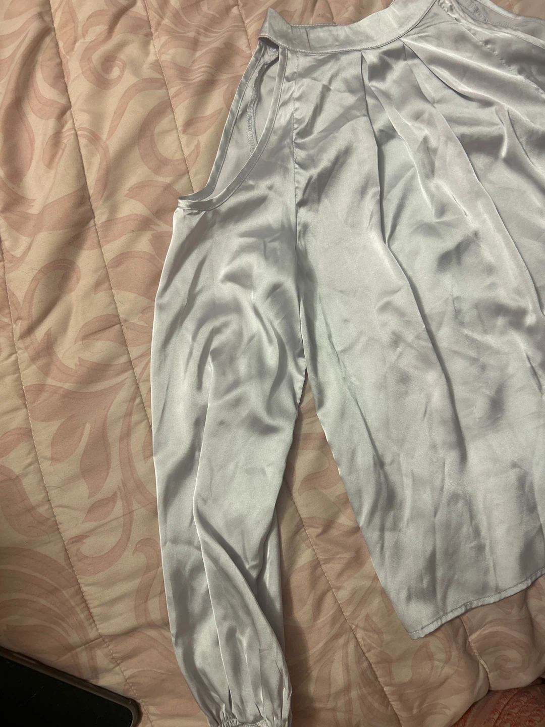 Silver Cold Shoulder Blouse - photo 3