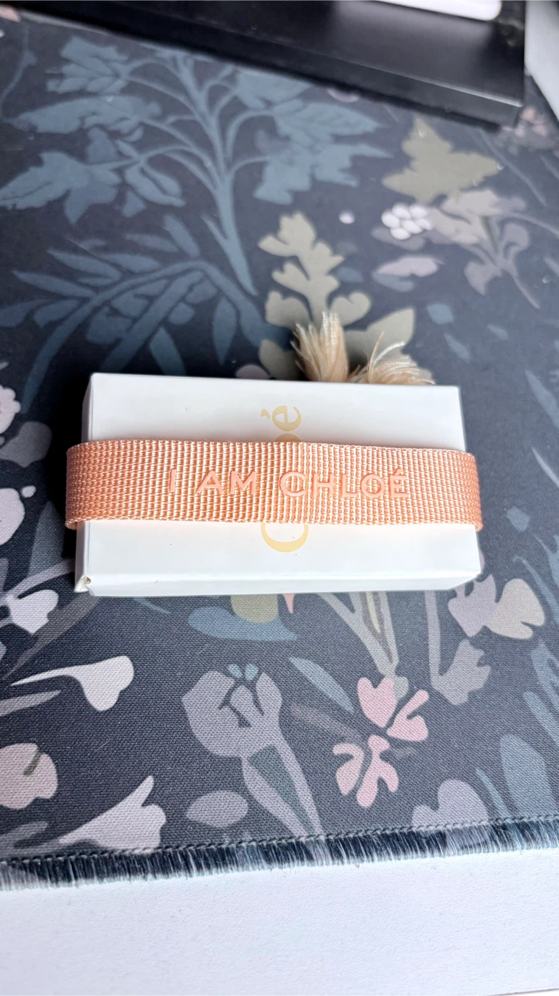 Chloé “I AM CHLOE”Parfum Peach Adjustable Bracelet (BNIB)