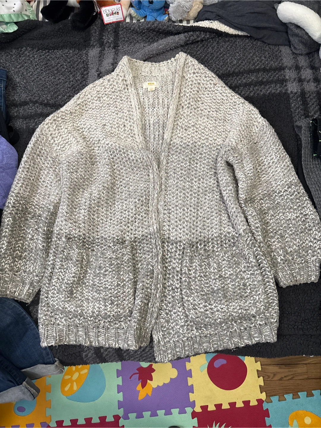 Heavy Crochet Cardigan - Large (Women)