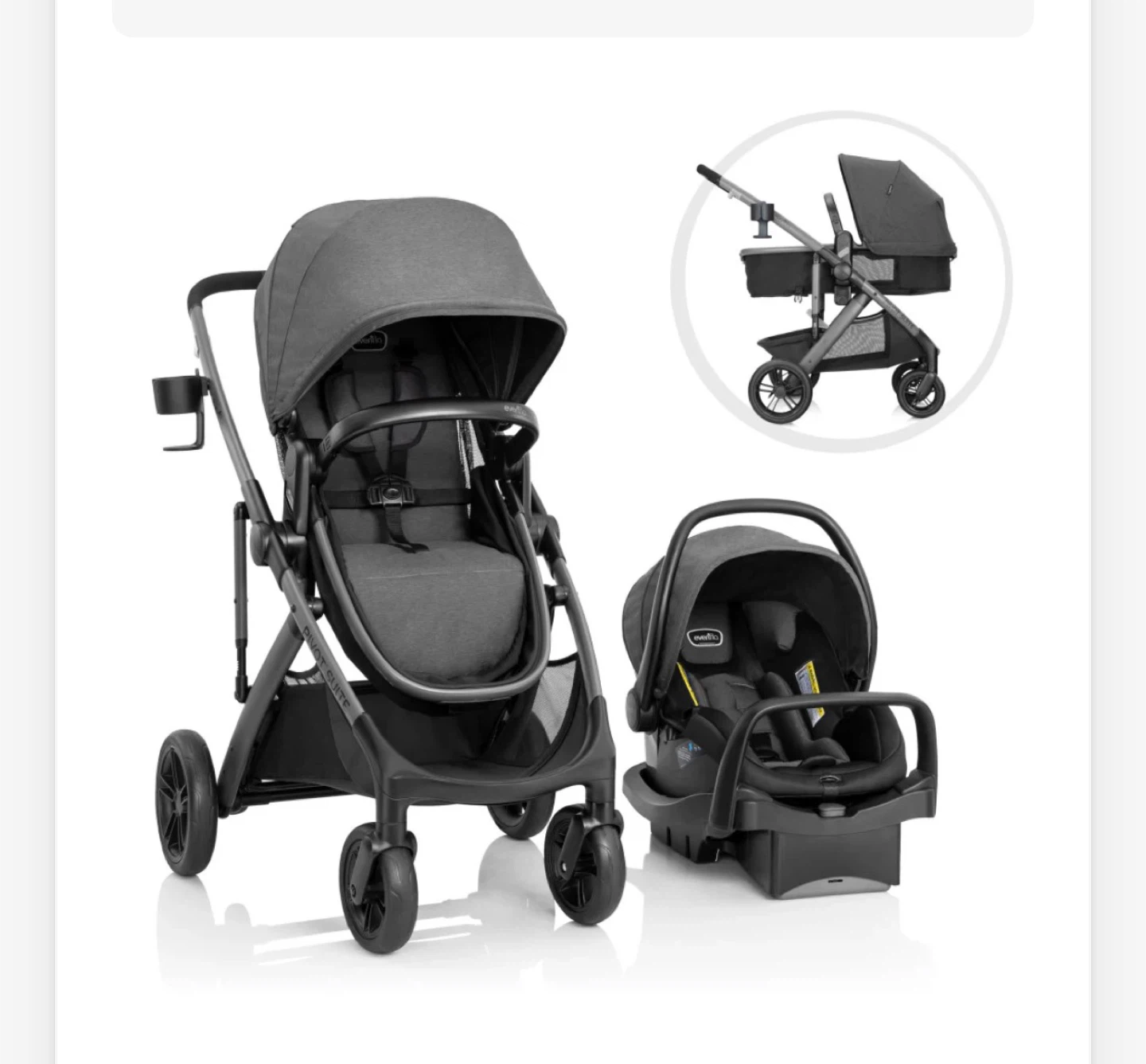 Evenflo pivot suite modular travel system
