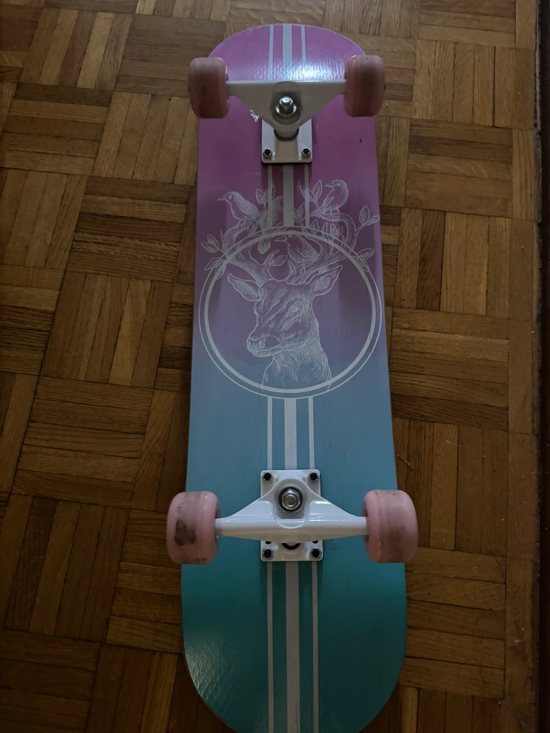 Skateboard with Deer Graphic - photo 2