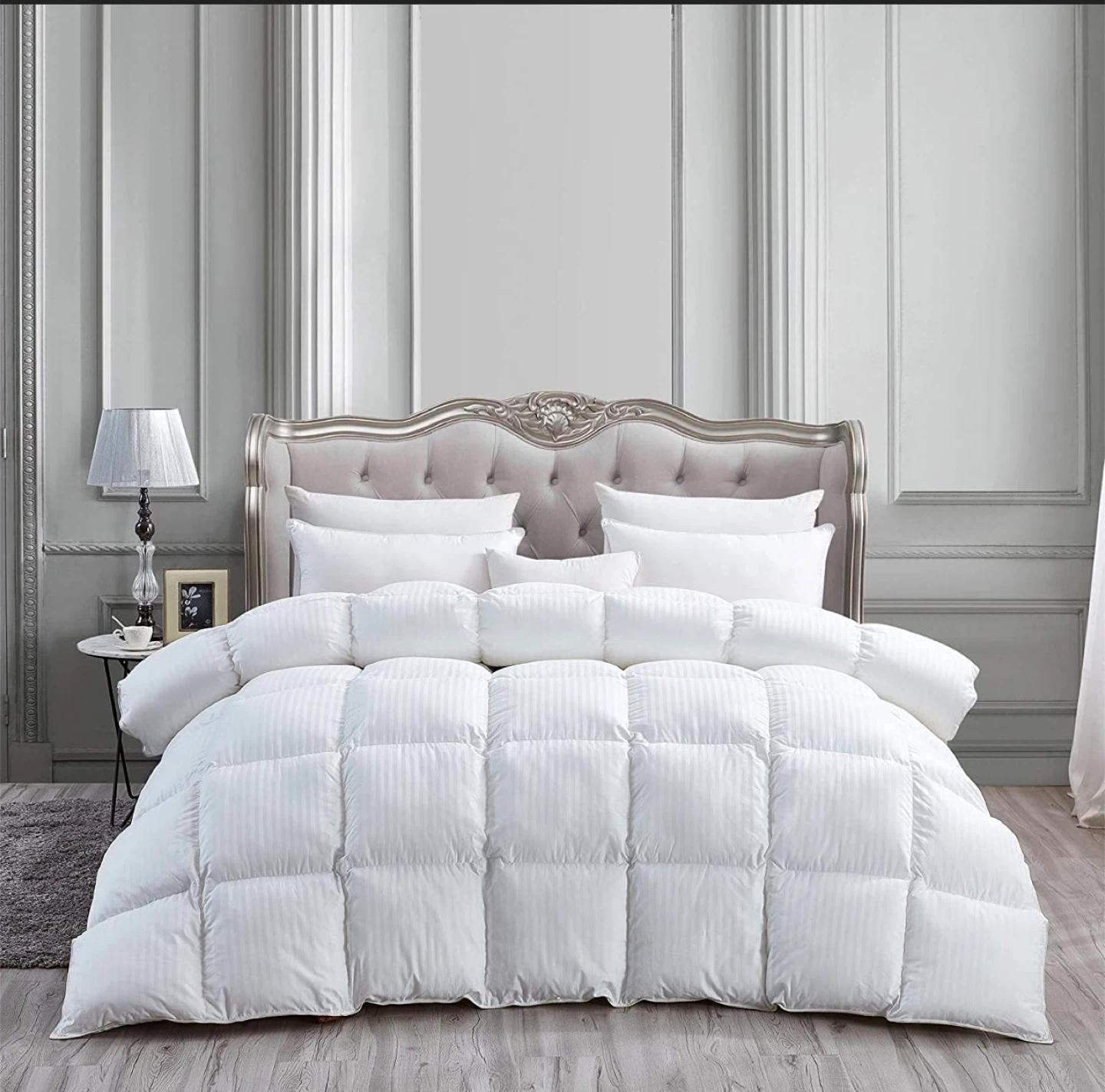 White Queen Size Down Duvet + FREE Duvet Cover!