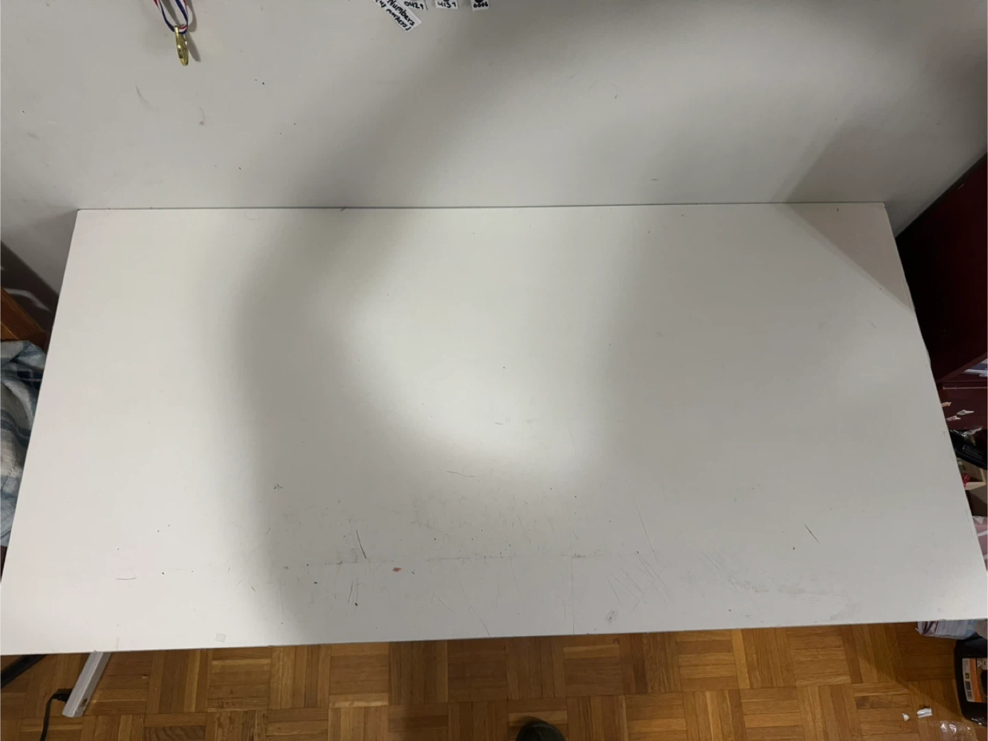 White Desk with Cabinet - photo 2