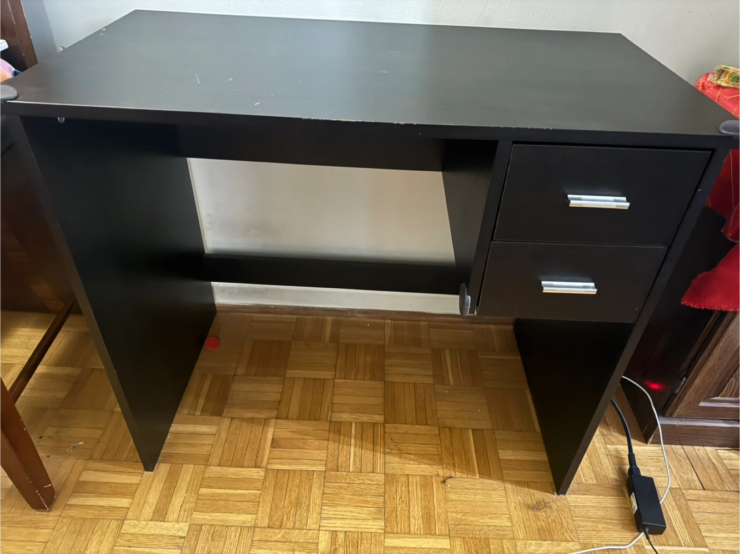 Black Desk with Drawers
