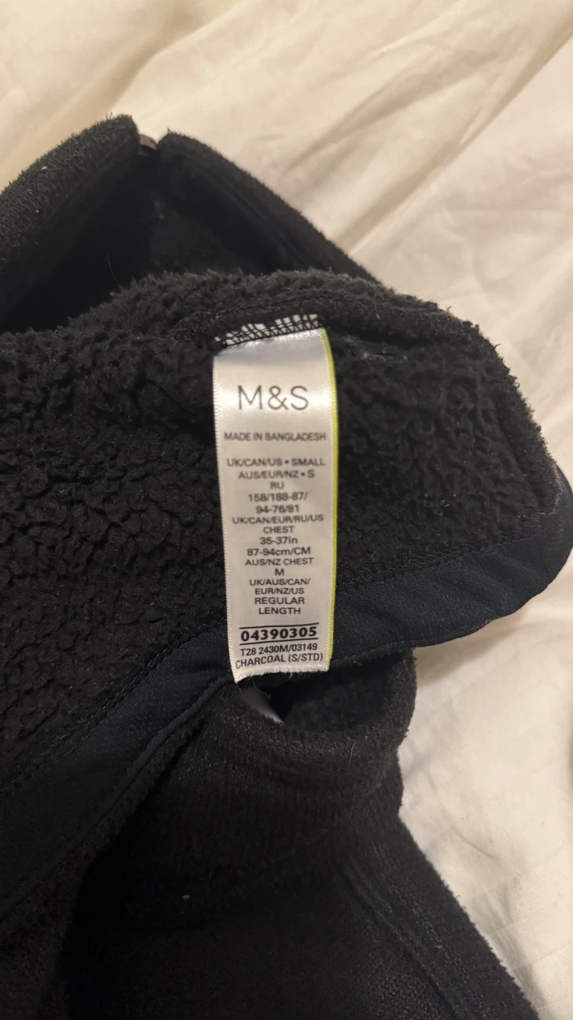 M&S Charcoal Fleece Jacket - photo 4