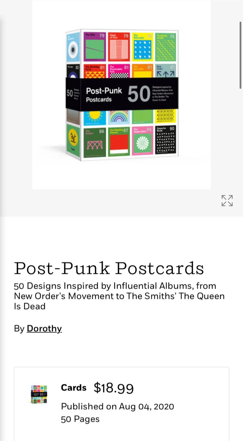 Post-Punk Postcards box set by Dorothy - photo 2