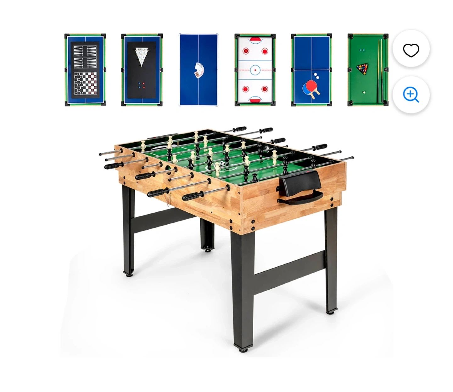 Multifunctional Game Table with 10 Games | Karrot
