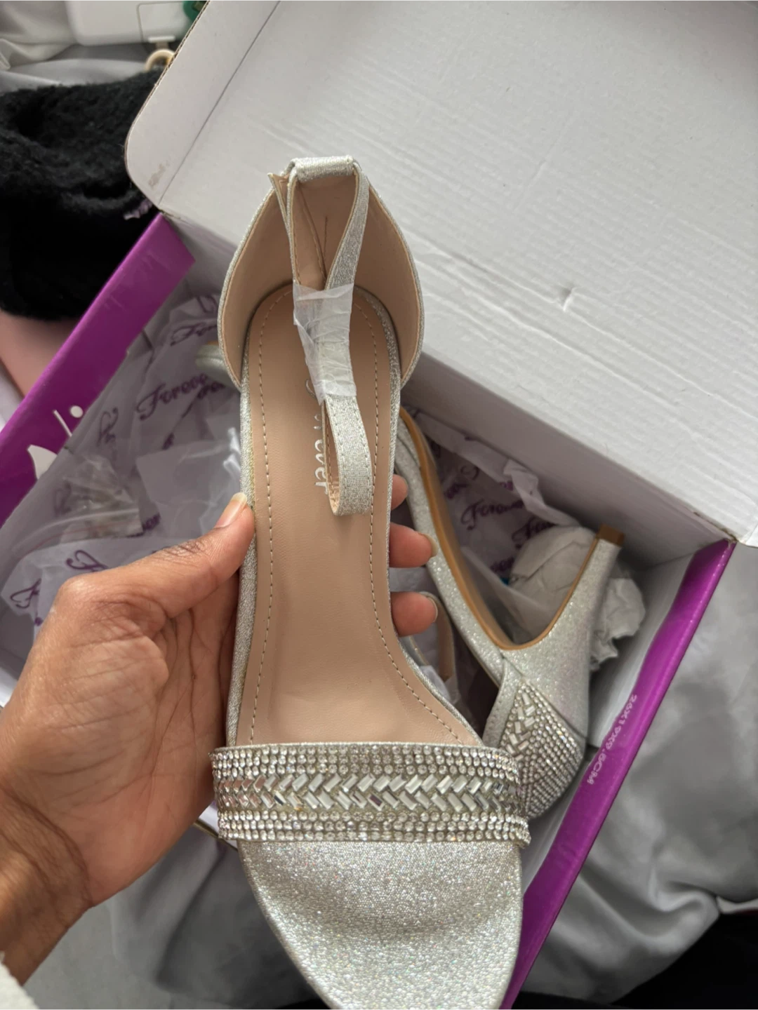 Silver Glitter Heels - photo 2
