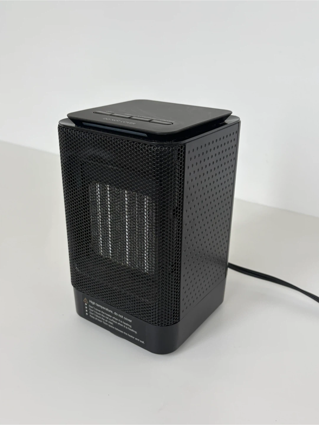 Black Compact Electric Space Heater - photo 2
