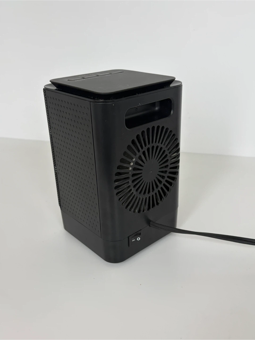 Black Compact Electric Space Heater - photo 3
