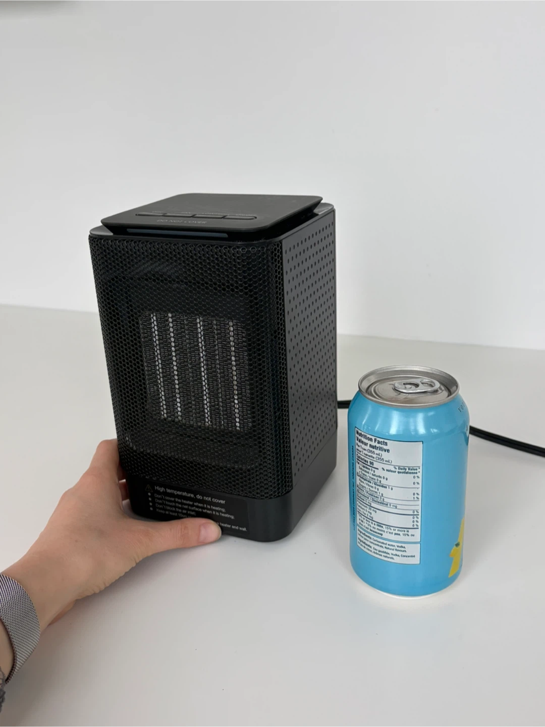 Black Compact Electric Space Heater - photo 4