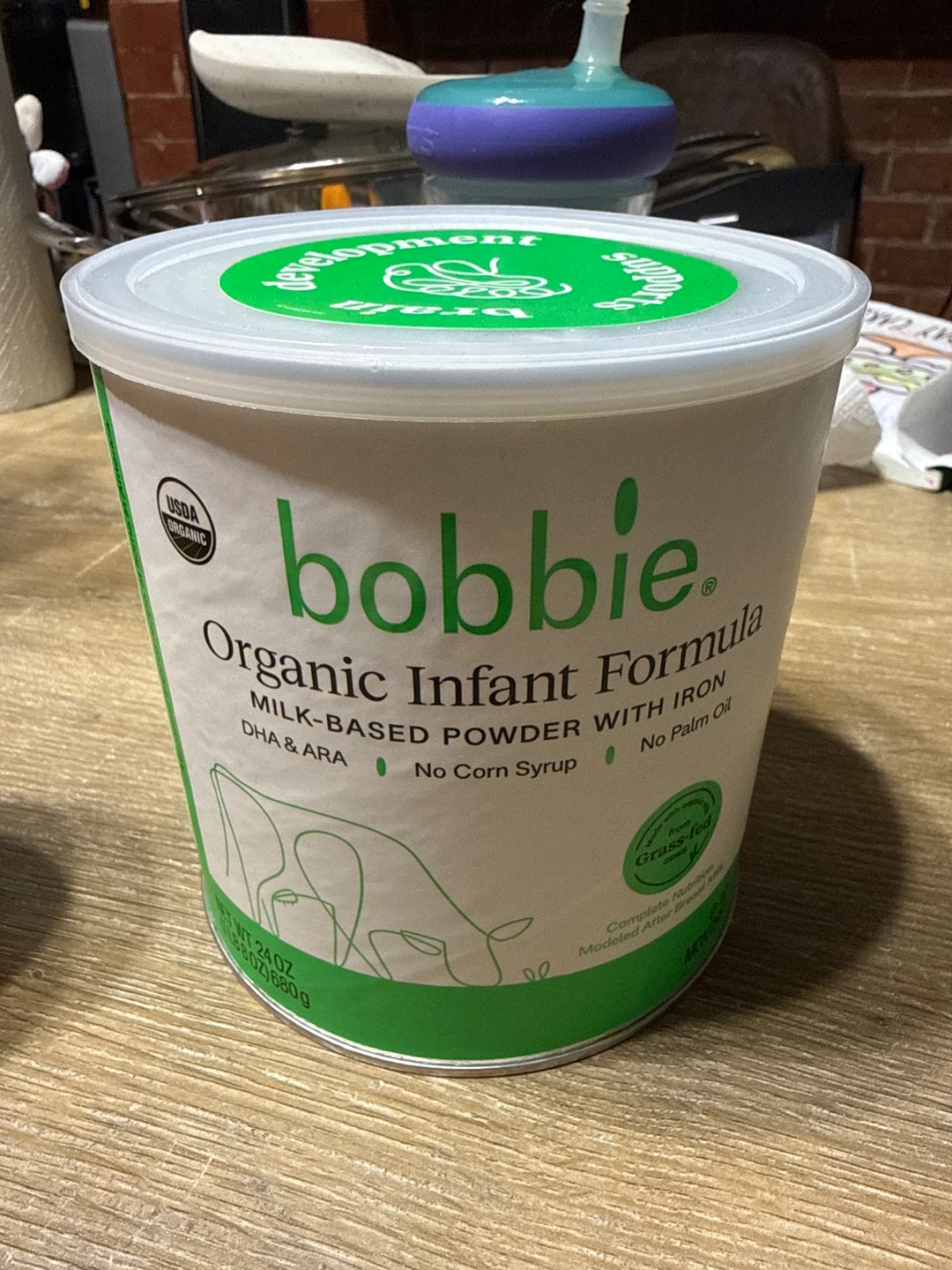 Unopened Bobbie Organic Infant Formula Milk-Based Powder 24oz