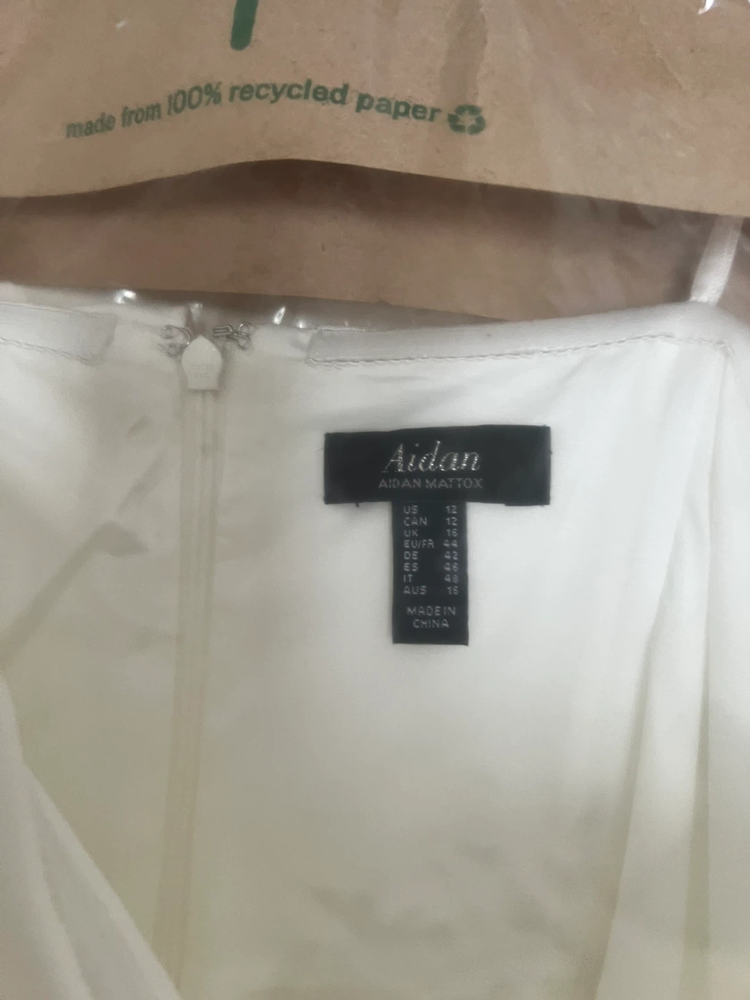 Brand new Melanie Lyne White One-Shoulder Ruffle Dress - Size 12 - photo 5