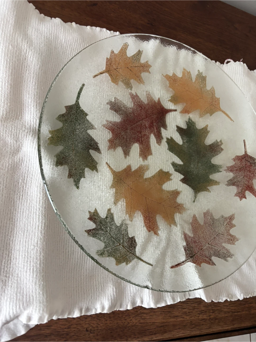 Glass Leaf Serving Platter - photo 4