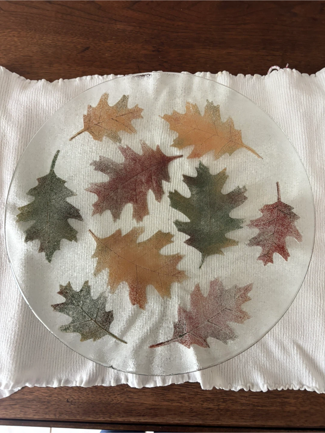 Glass Leaf Serving Platter - photo 2