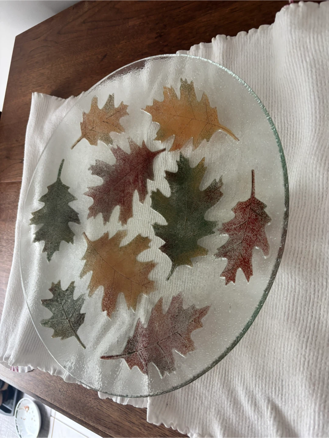 Glass Leaf Serving Platter - photo 5