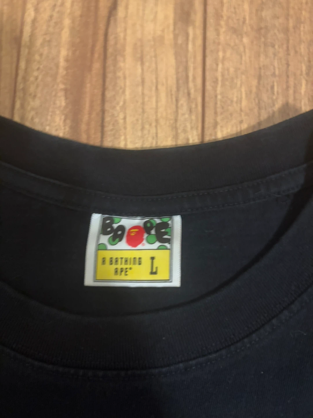 BAPE A Bathing Ape T-Shirt Pink Camo Ape Head Black Size L - photo 2