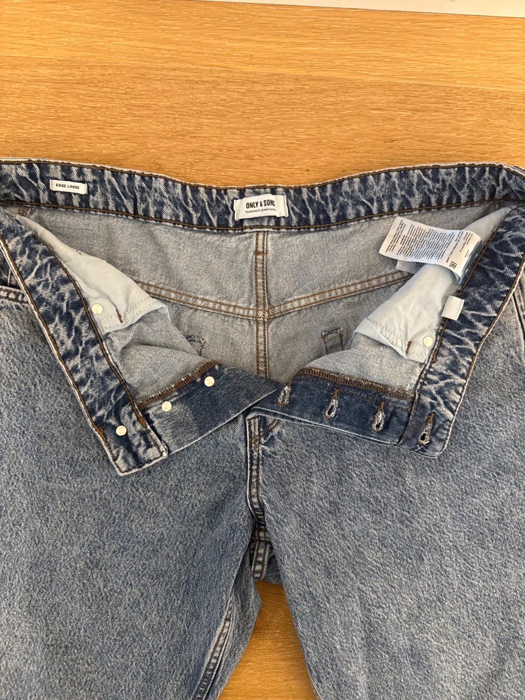 ONLY & SONS Loose Blue Washed Jeans - W36 L32 - photo 2