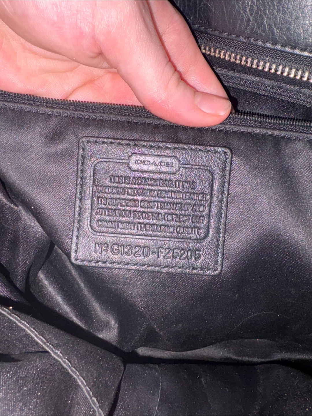 Coach Black Leather Tote Bag - photo 3