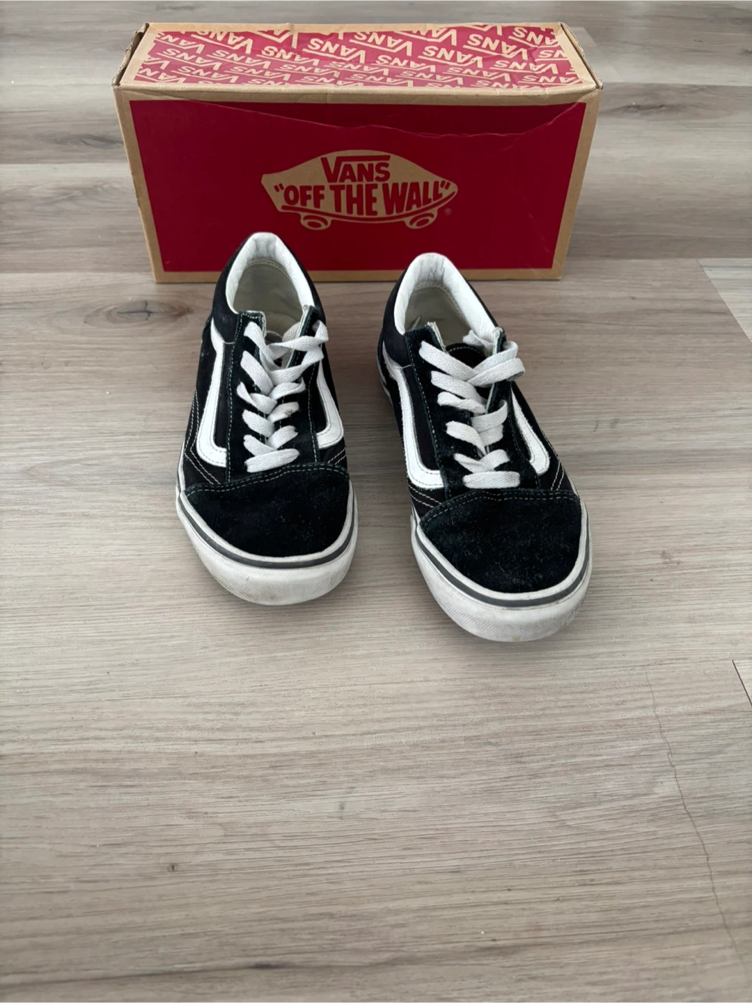 Vans Old Skool Black/White Suede Skate Shoes