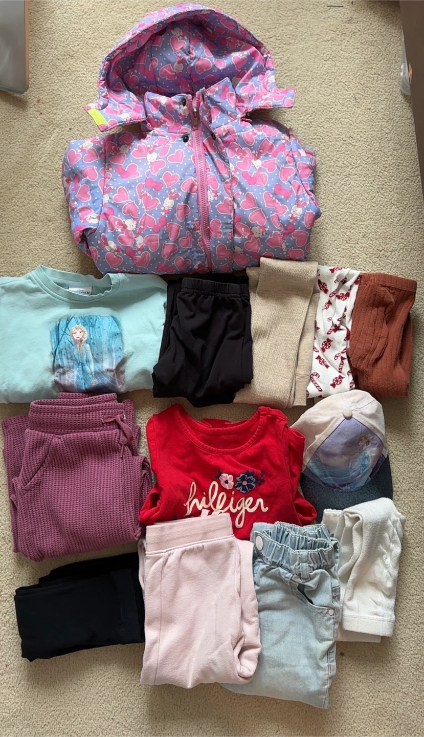 Kids Clothing Bundle - Jacket, Tops, Bottoms & Hat
