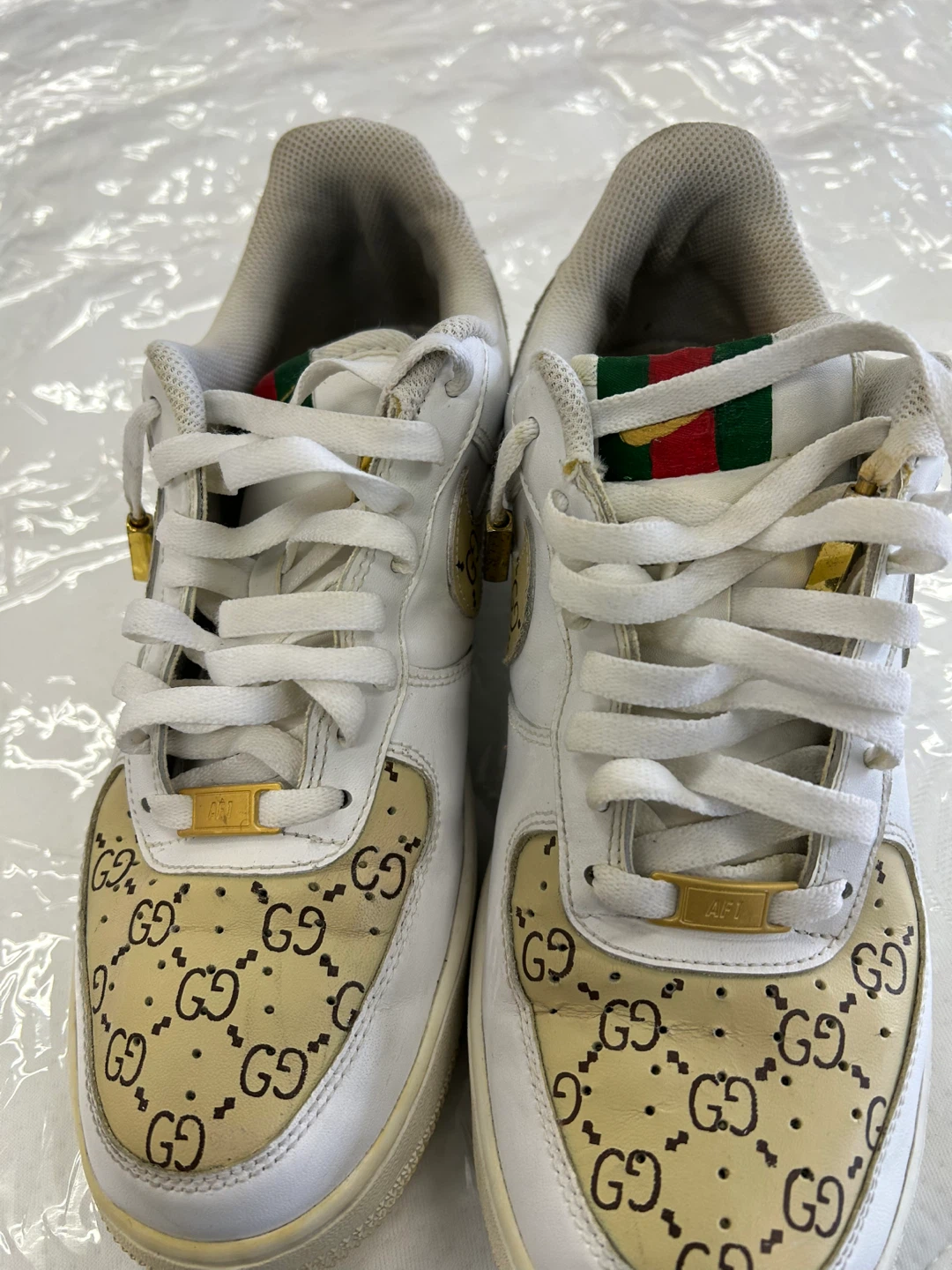 Nike Air Force 1 '07 LV8 x Gucci Custom Sneakers - photo 2