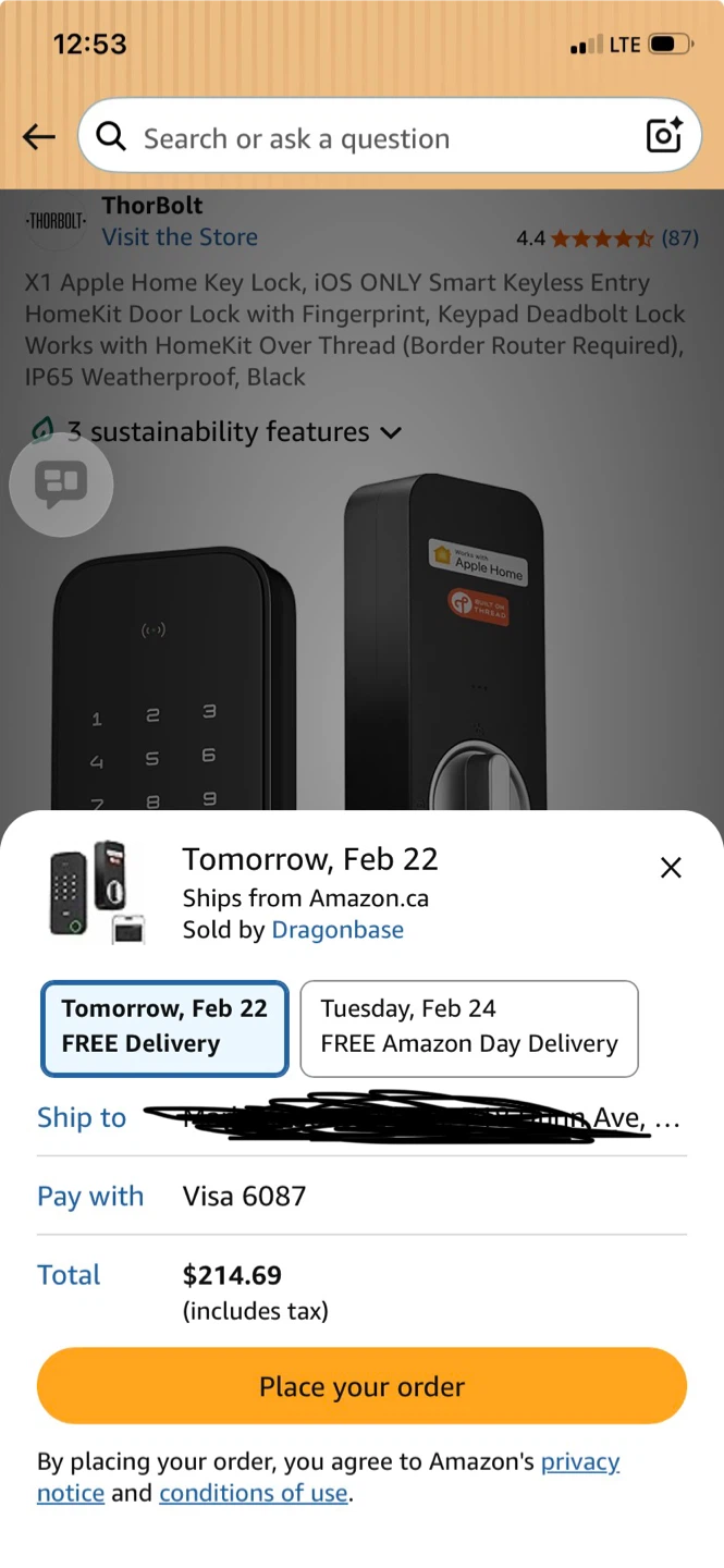 Thorbolt X1 Apple Home Key Lock - Smart Keyless Entry - photo 3