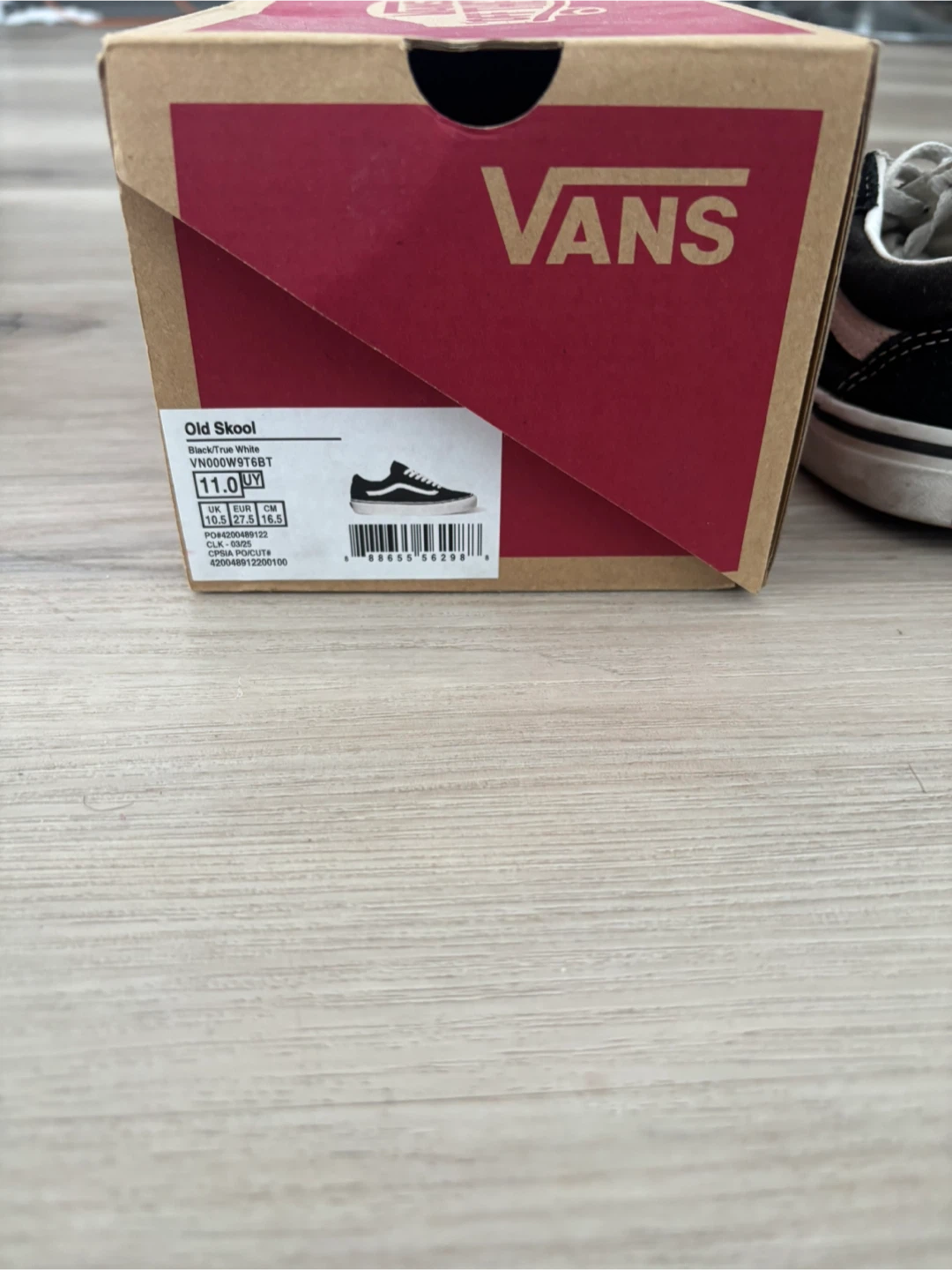 Vans Old Skool Kids Shoes - Black/White - Size 11c - photo 4