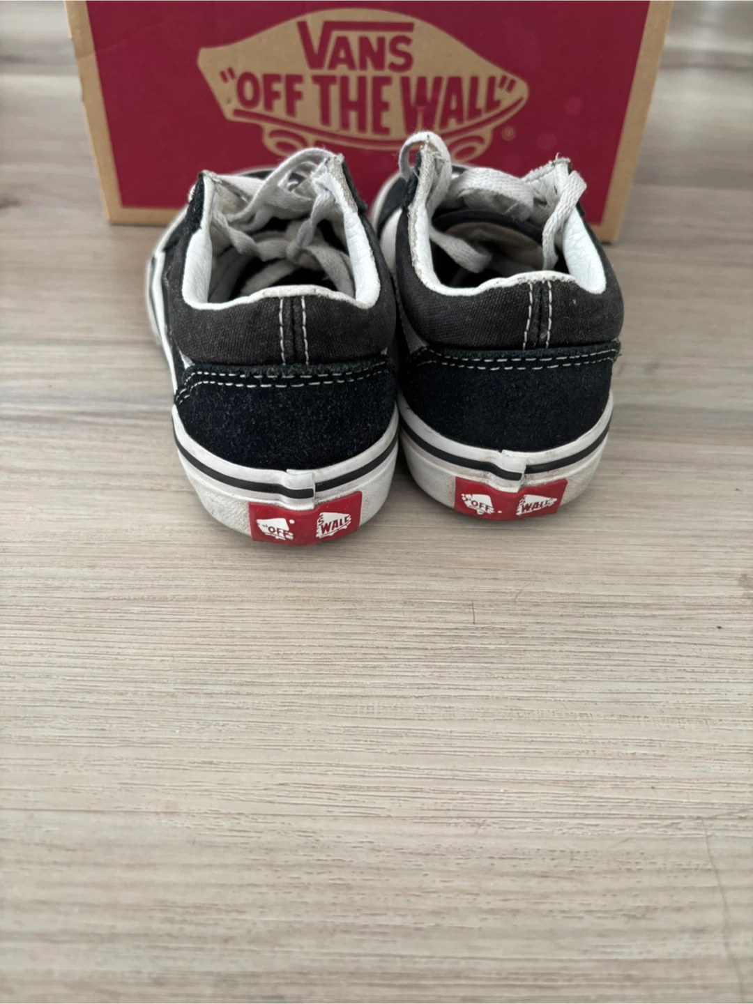 Vans Old Skool Kids Shoes - Black/White - Size 11c - photo 3
