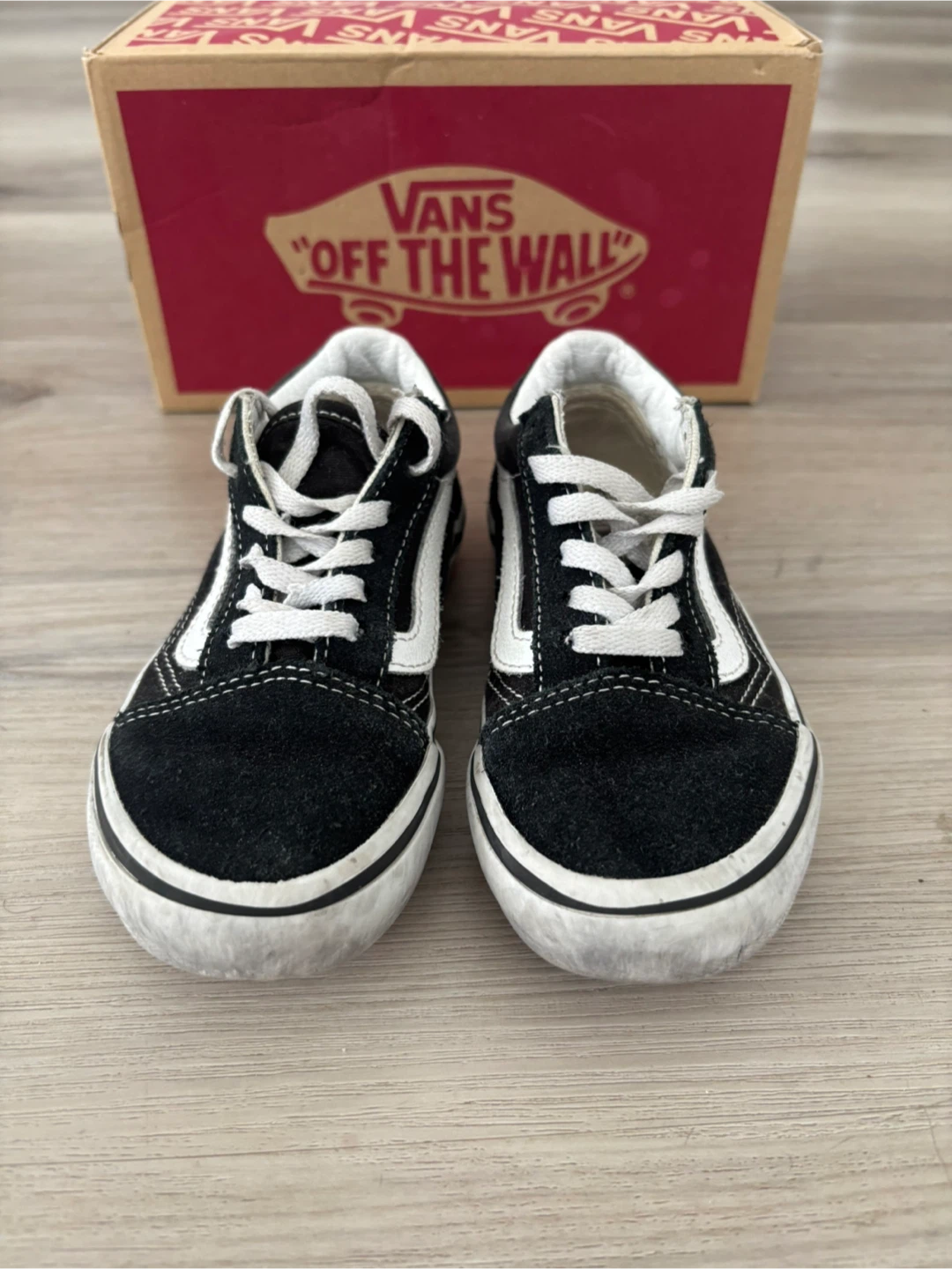 Vans Old Skool Kids Shoes - Black/White - Size 11c