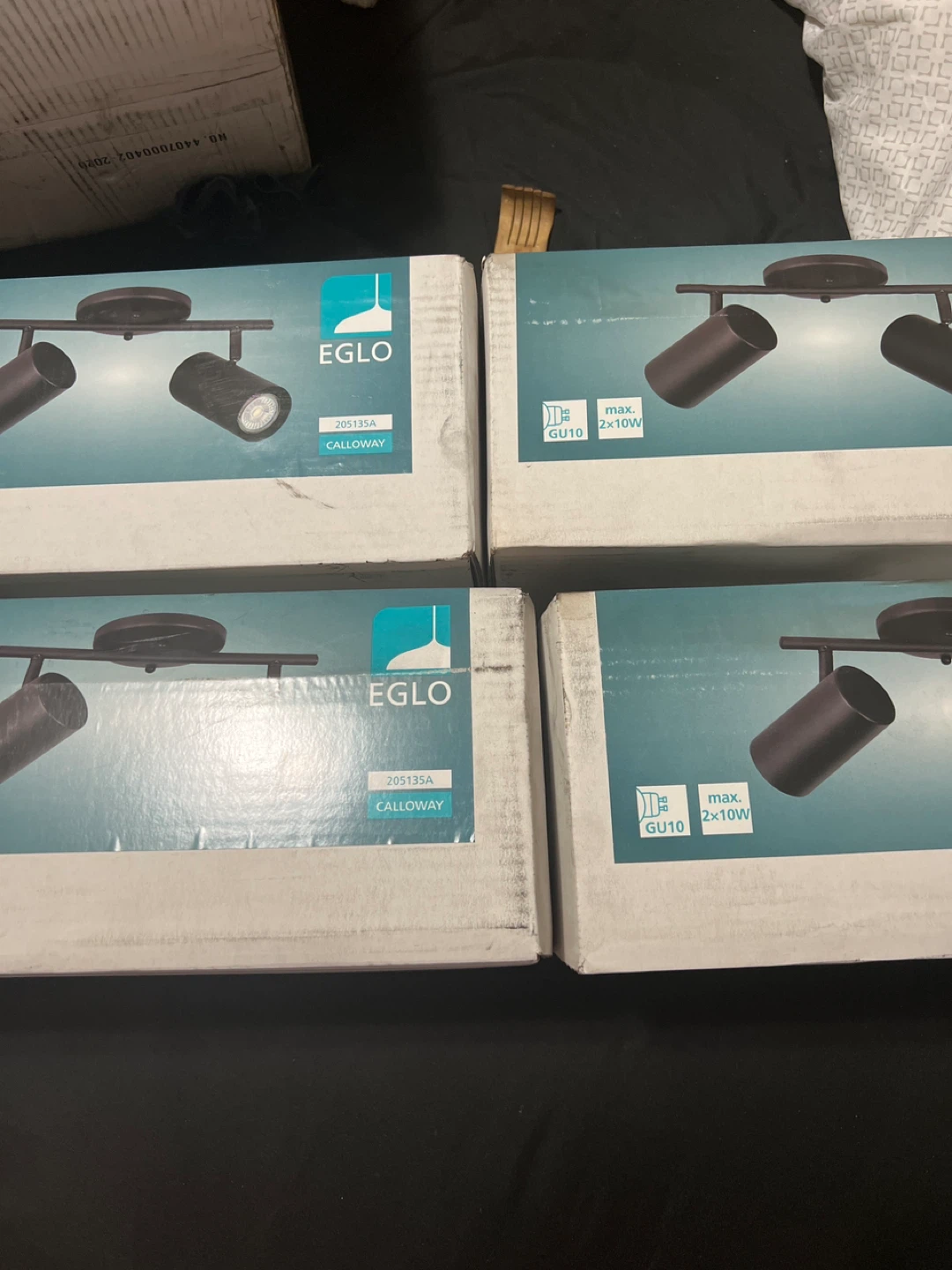 Four pot lights