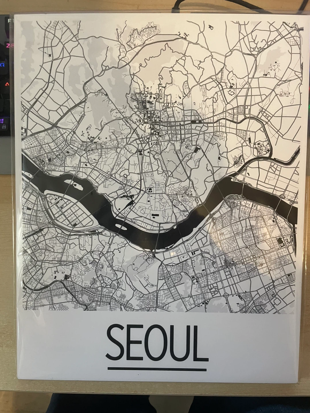 Seoul/NYC Map Print