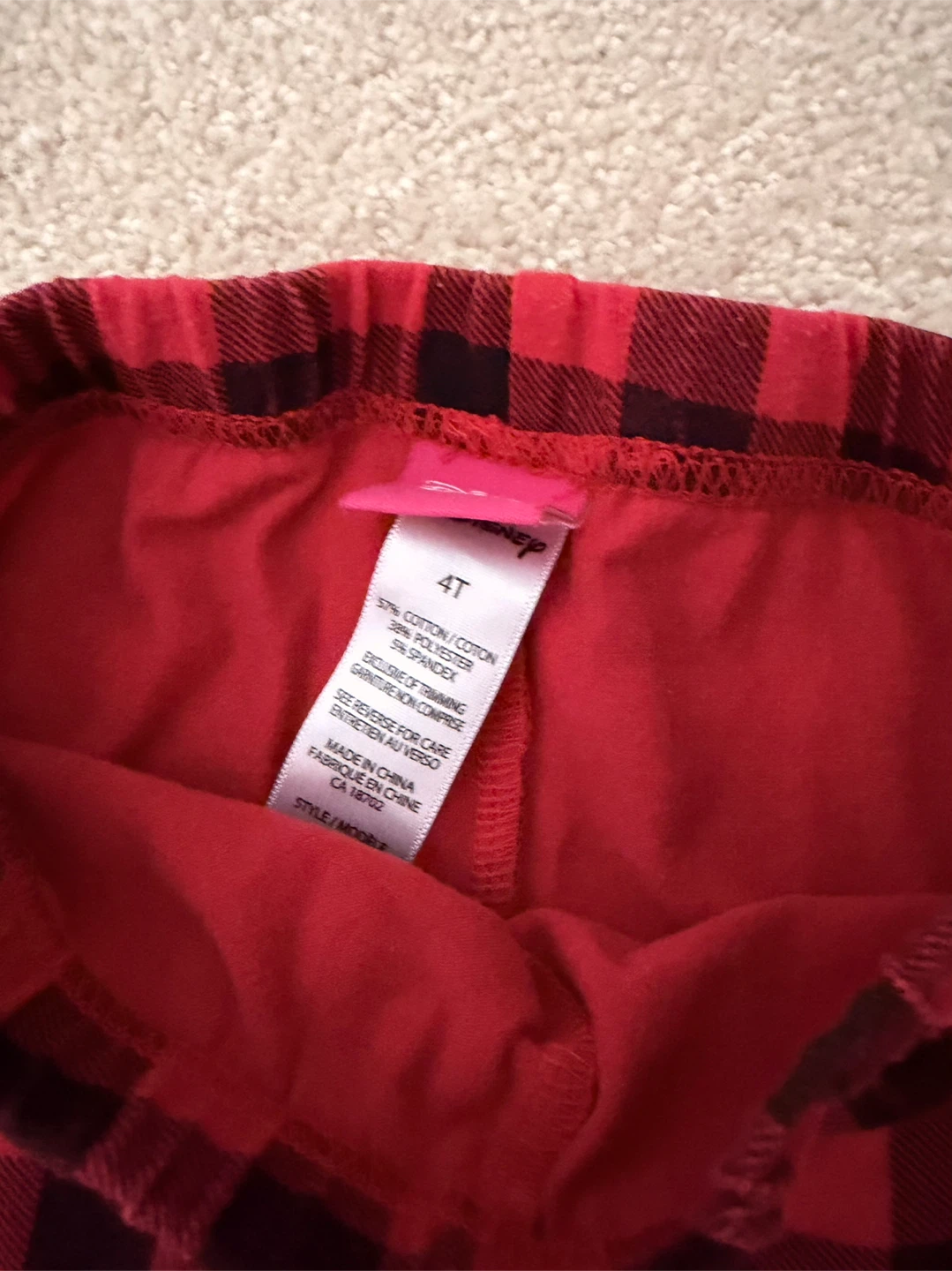 Free Disney Minnie Mouse Plaid Leggings Size 4T - photo 2