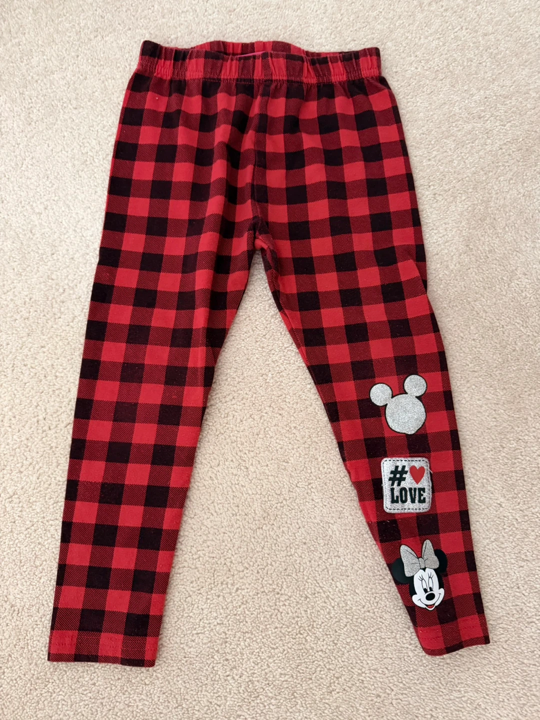 Free Disney Minnie Mouse Plaid Leggings Size 4T
