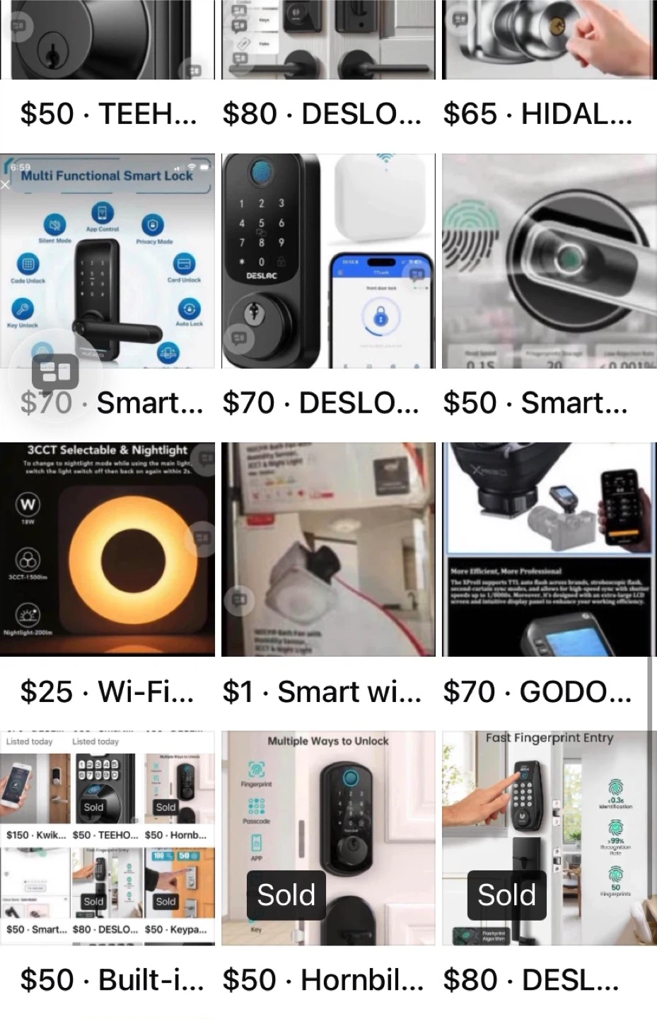 Fingerprint Deadbolt smart door locks - photo 3
