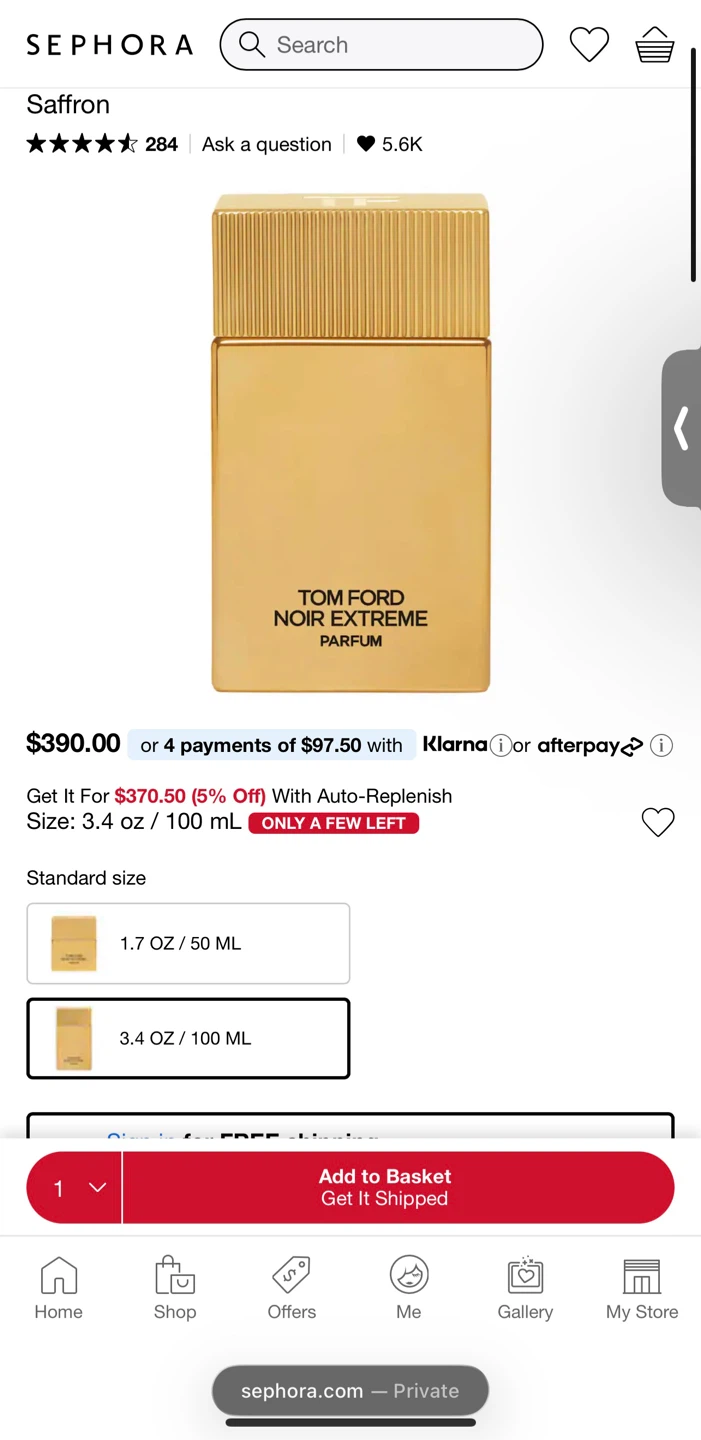 Tom Ford Noir Extreme Parfum 100 ml