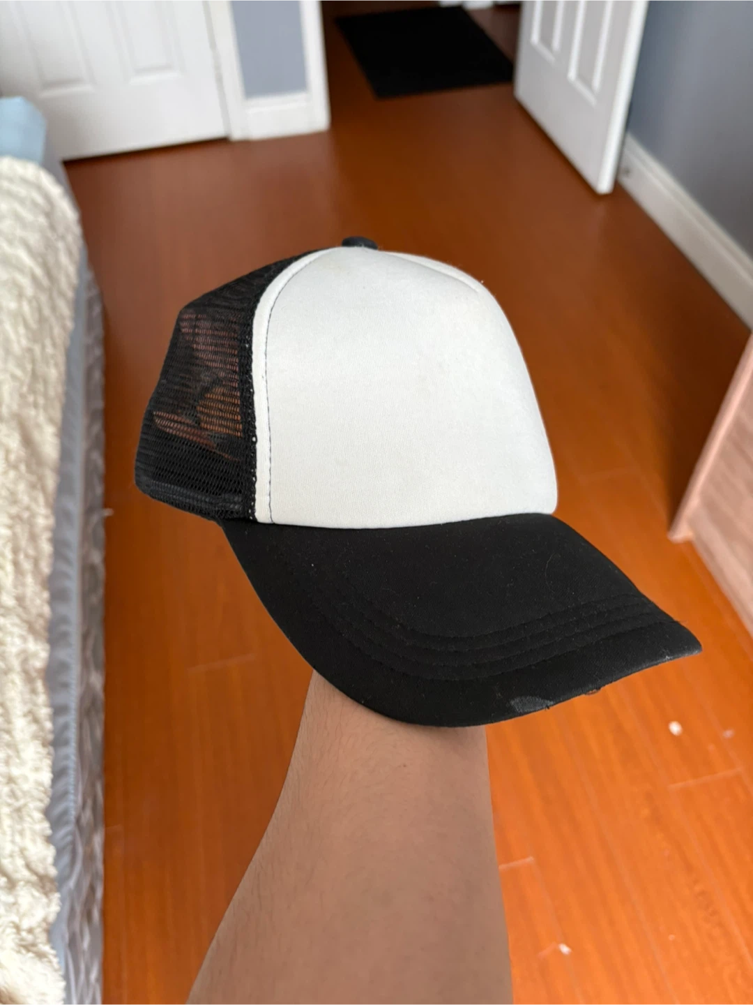 Black and White Trucker Hat