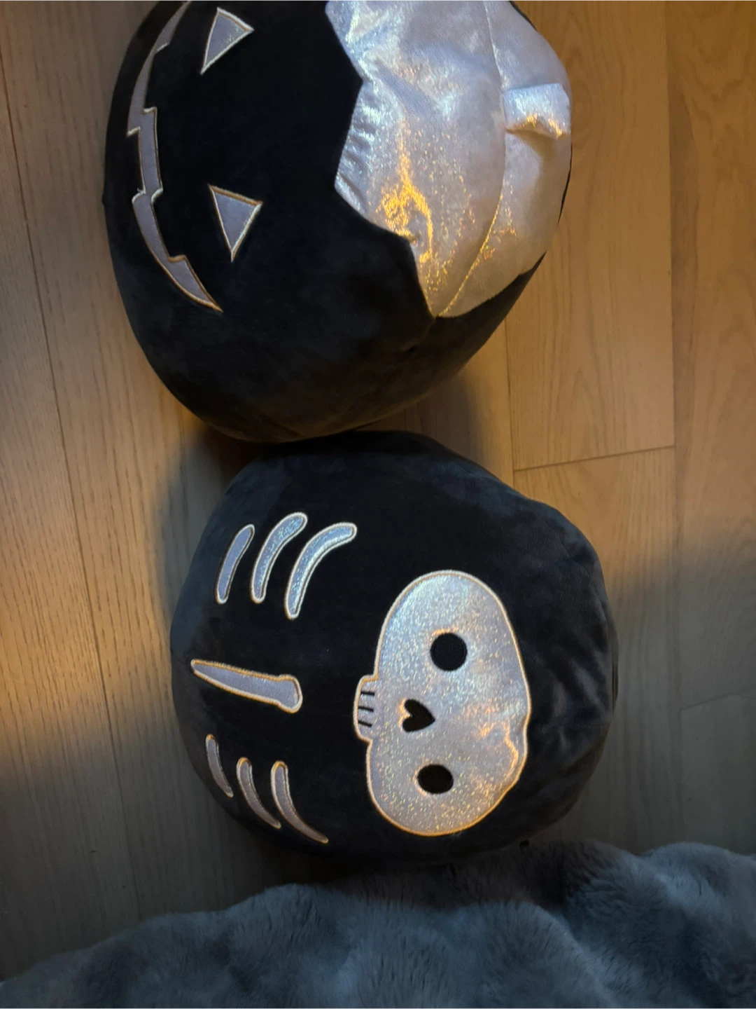 Halloween Plush Toys (Pumpkin & Skeleton)