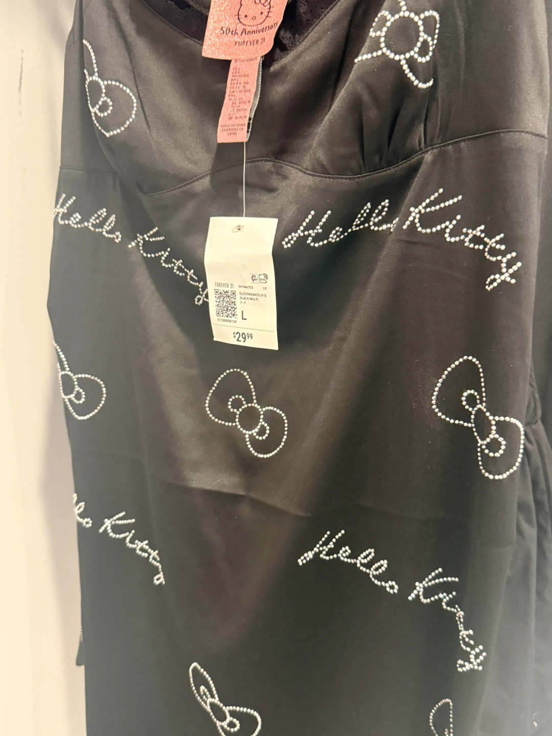 Hello Kitty x Forever 21  Black Cami Top - Size L - photo 3