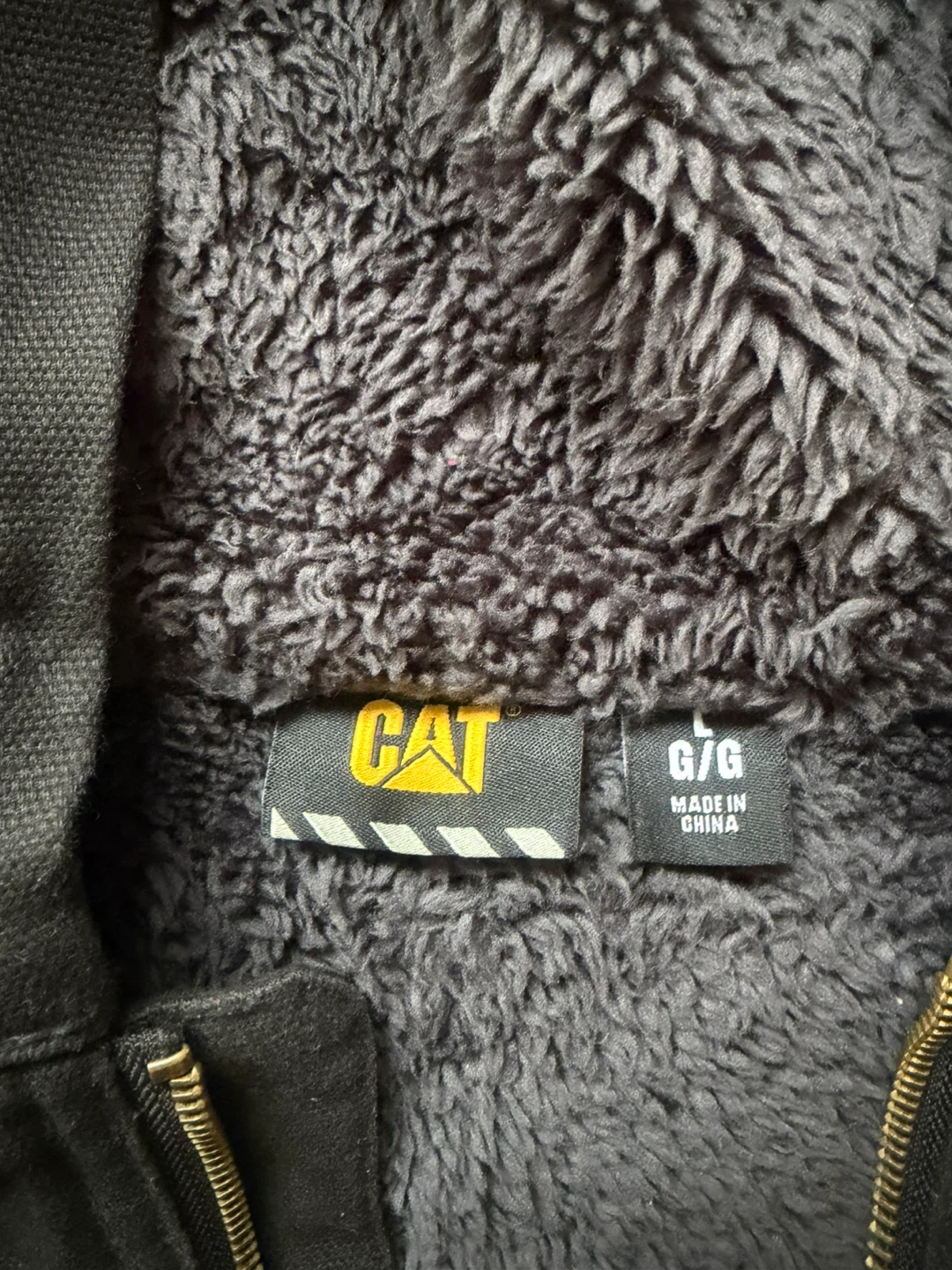 CAT Sherpa Lined Hooded Work Jacket 🥕 - photo 2