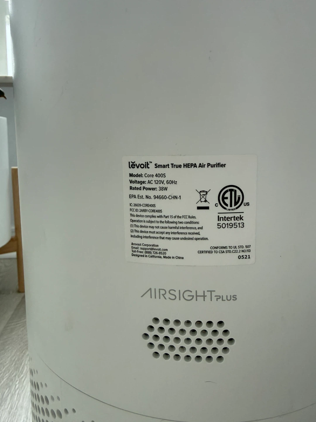Levoit Core 400S Smart True HEPA Air Purifier - photo 4