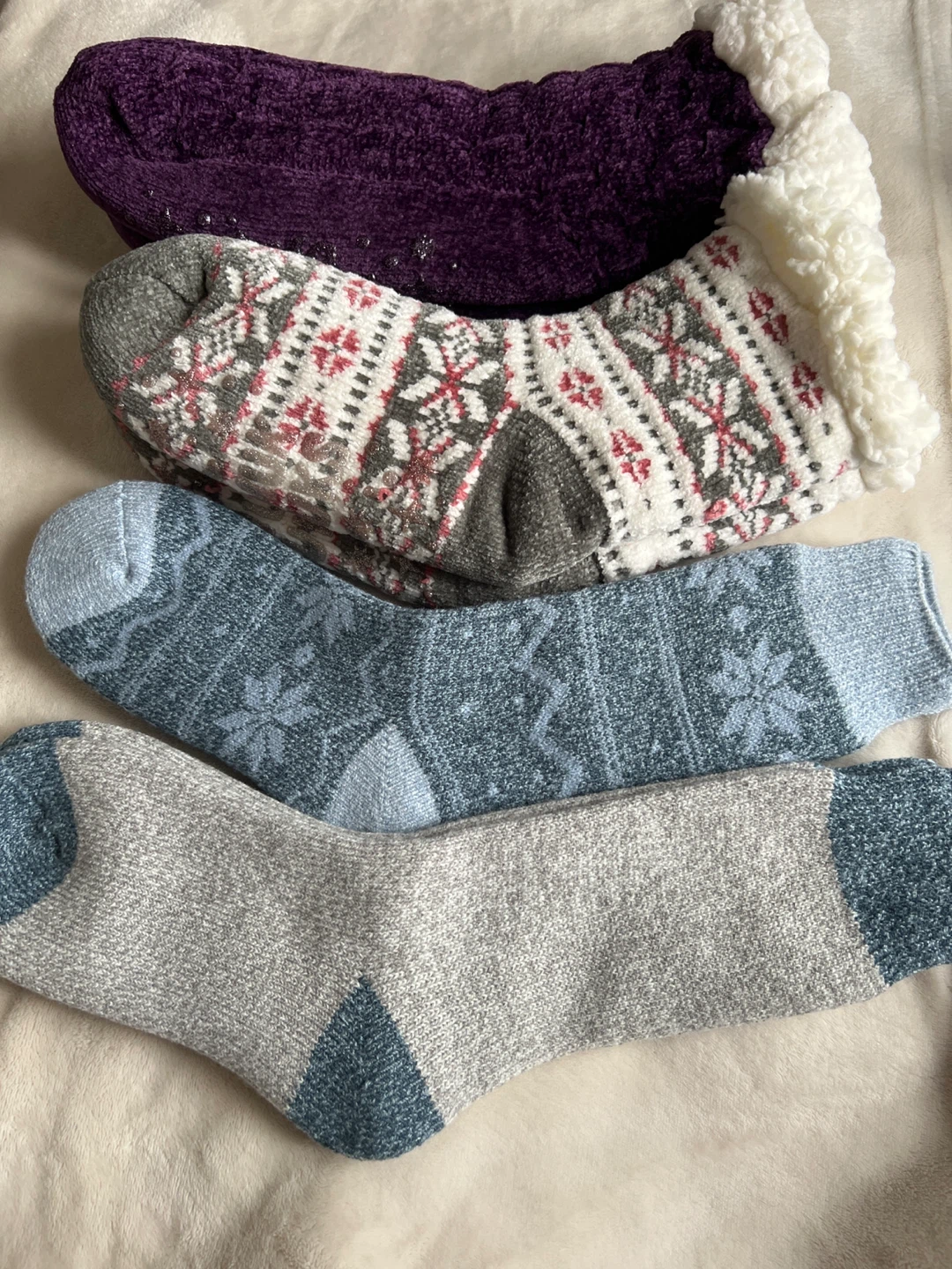 4 Brand new Cozy Winter Socks - take all Set of 4 ($15)