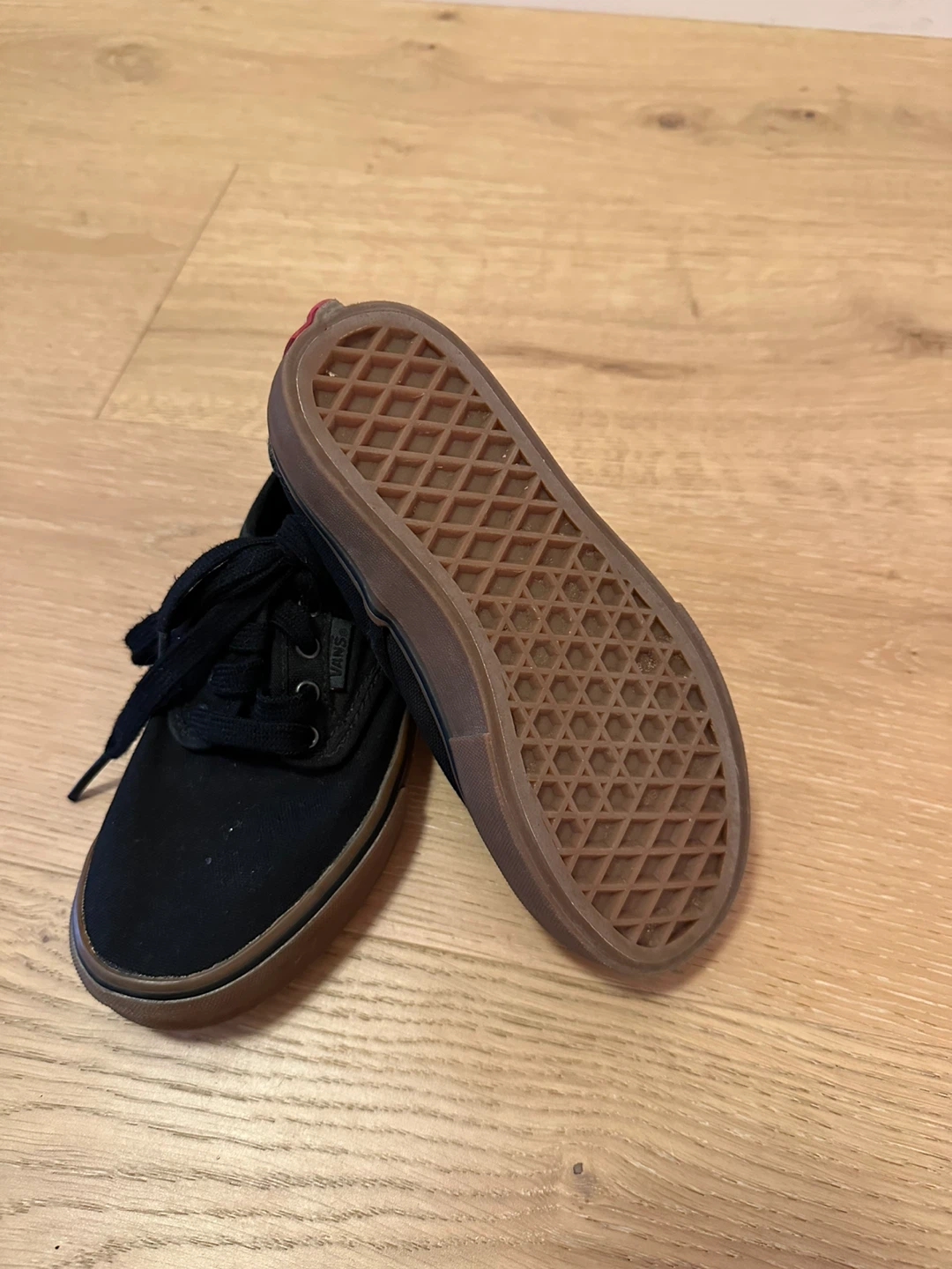 Kids Vans Black Canvas Sneakers Toddler 13 - photo 2